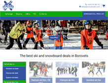 Tablet Screenshot of hunters-ski.com